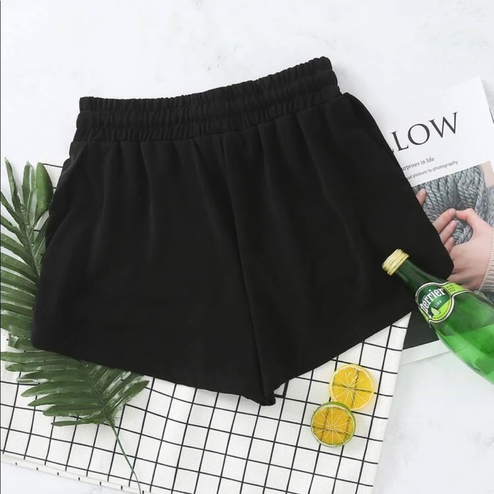 Elastic Waist Track Shorts - Picture 2 of 10